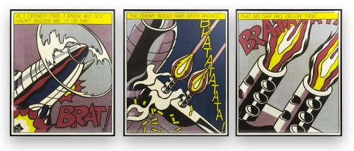 Roy Lichtenstein - Quand j'ai ouvert le feu (Triptyque)