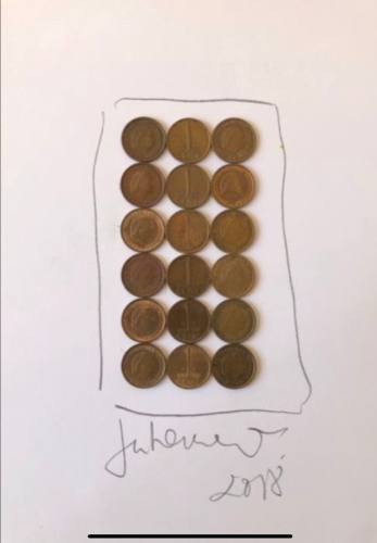 Jan Henderikse - Coins on Cardboard