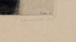James Ensor - Portrait d'Ernest Rousseau - Sign