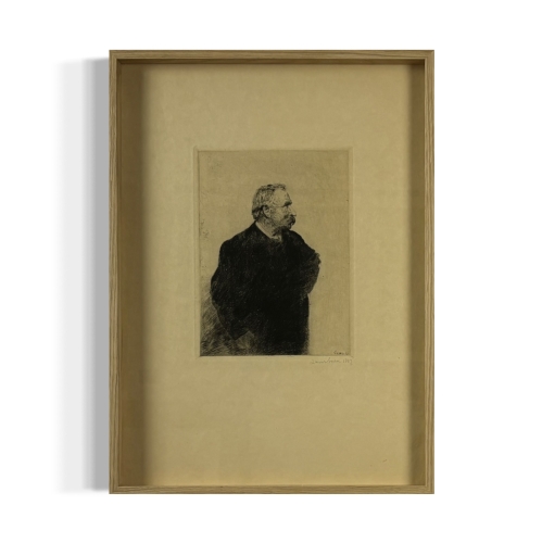 James Ensor - Portrait d'Ernest Rousseau - Sign