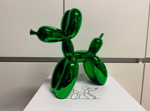 Jeff  Koons (after) - Ballon Chien Vert (RARE)
