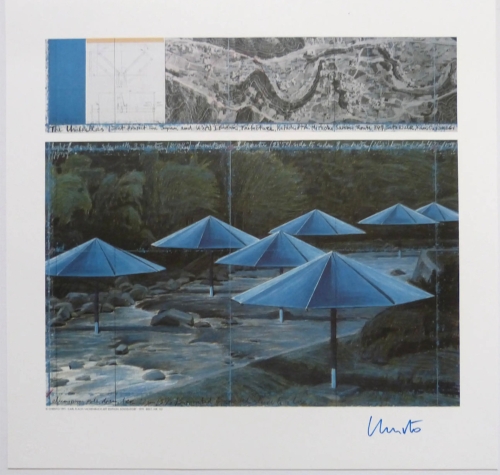 Christo Javacheff - Parapluies Bleus Japon
