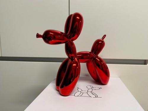 Jeff  Koons (after) - Ballon Chien (Rouge)