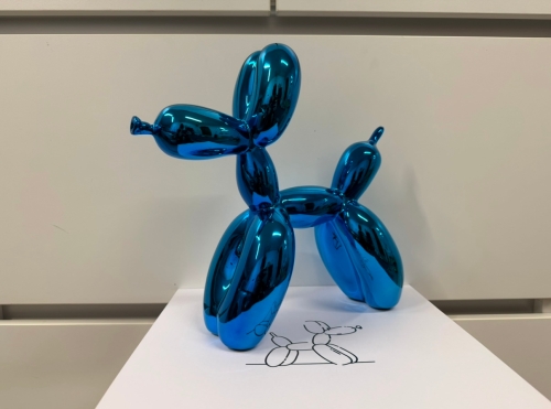 Jeff  Koons (after) - Ballon Chien (Bleu)
