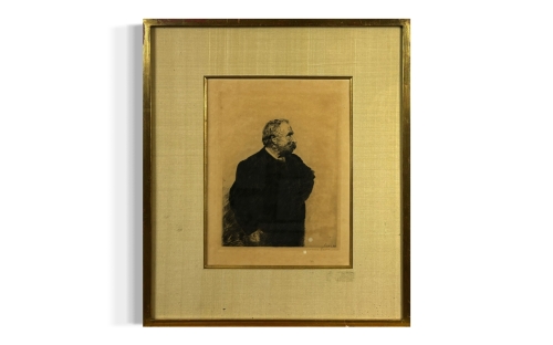 James Ensor - Portrait d'Ernest Rousseau - Sign