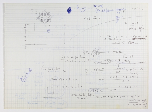 Panamarenko  - Page from sketchbook 