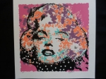 Ad Van Hassel - MARYLIN MONROE  2xPOP ART Zeefdruk