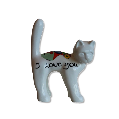 Hannes D'Haese - I love you cat white unique