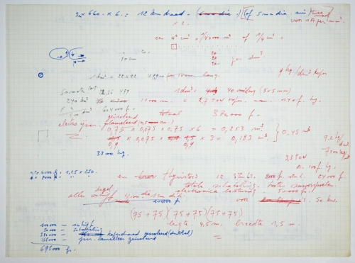 Panamarenko  - Page du carnet de croquis 