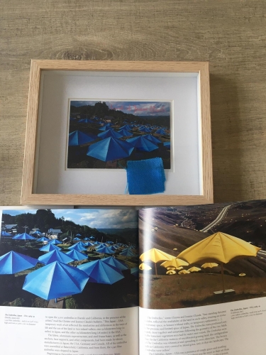 Christo Javacheff - Umbrellas - including original piece of fabric!