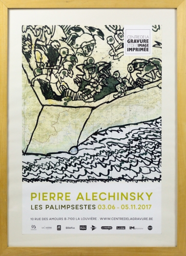 Pierre Alechinsky - Affiche Les palimpsestes