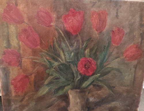 Maria Aldernaght  - Stilleven van tulpen