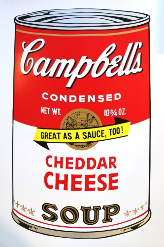 Andy Warhol - Campbells soup - Cheddar cheese