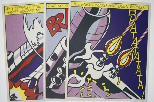 Roy Lichtenstein - As I opened Fire... Triptych
