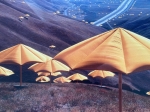 Christo Javacheff - Christo - Umbrellas - including original piece of fabric!