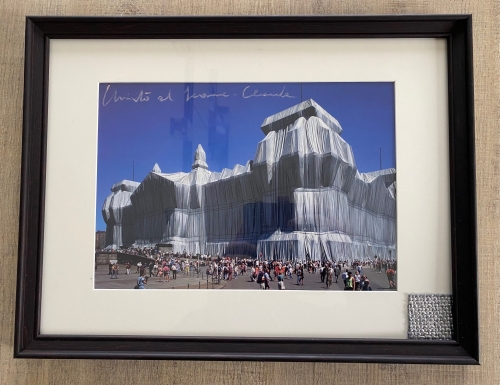 Christo Javacheff - Reichstag- inclusief origineel stukje stof!