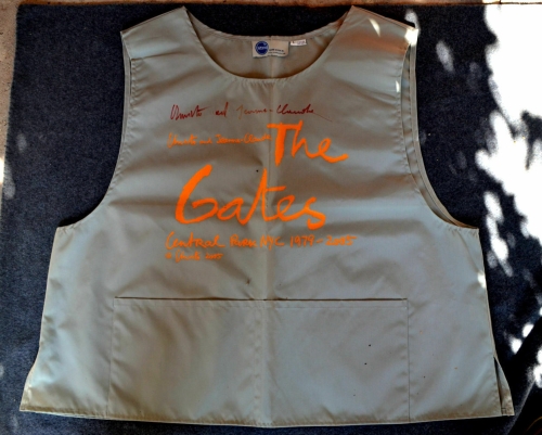 Christo Javacheff - The Gates- Signed employee vest