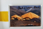 Christo Javacheff - Yellow umbrella's - met origineel stofje