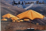 Christo Javacheff - Yellow umbrellas - with original fabric