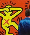 Gerard Boersma - Ignorance Is Fear (Self-portrait with Keith Haring painting)