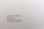Roy Lichtenstein - Comme j'ai ouvert le feu (3)