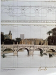 Christo Javacheff - The Pont Neuf wrapped, project for Paris