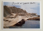 Christo Javacheff - Wrapped Coast - grote art card - handgesigneerd