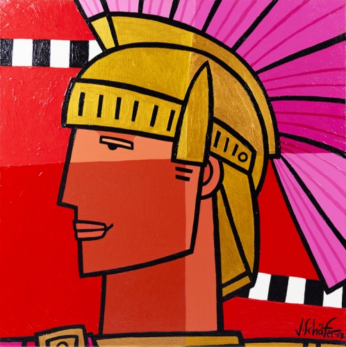 Jacqueline Schafer - Centurion in rood