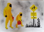 Ziegler T  - First Day at School  stencil/spraypaint  handsigned - limited edition