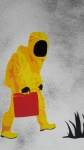 Ziegler T  - First Day at School - stencil/spraypaint  handgesigneerd - beperkte oplage