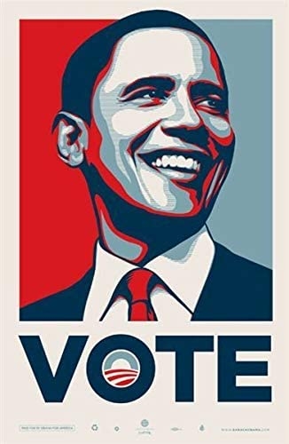 Shepard Fairey - Vote (Obama) - Beperkte oplage