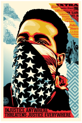 Shepard Fairey - Rage amricaine