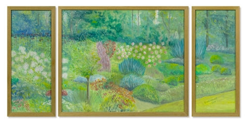 Roland Heirman - Triptych The walk through the overgrown garden