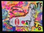Ziegler T  - Marilyn Monroe on Krylon  stencil/spraypaint en inkt  handgesigneerd