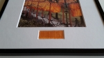 Christo Javacheff - Christo & Jeanne-Claude  The Gates  signed artcard with fabric