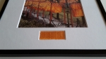 Christo Javacheff - Christo & Jeanne-Claude  The Gates  gesigneerde artcard met fabric