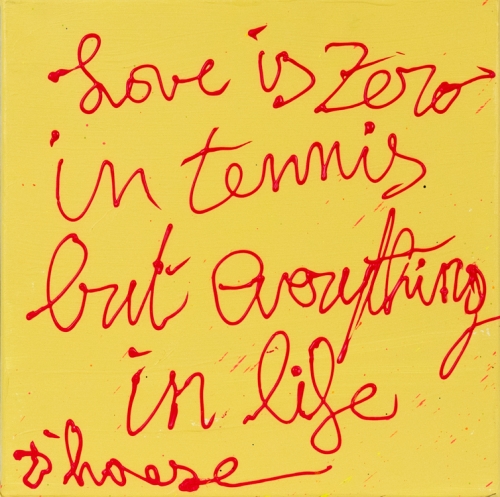 Hannes D'Haese - Love is zero in tennis