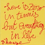 Love is zero in tennis