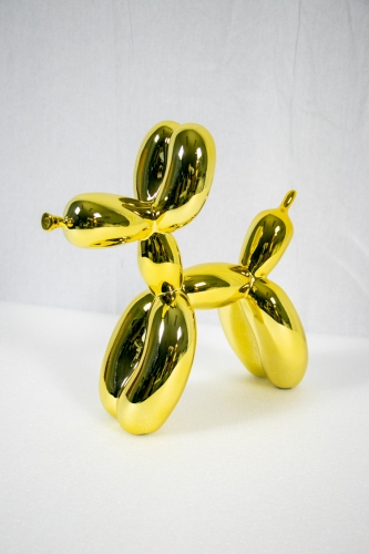 Jeff  Koons (after) - chien ballon (or)