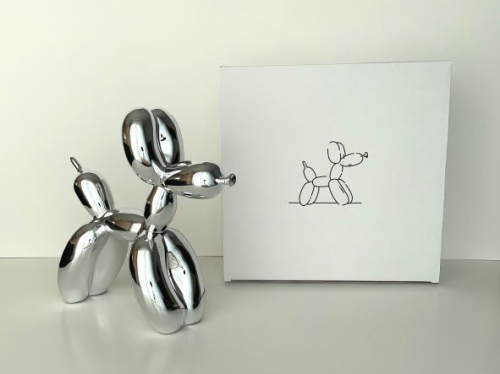 Jeff  Koons (after) - Balloon Dog (Silver)