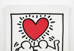 Keith Haring  - Sans titre (faire-part de mariage)