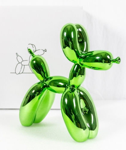 Jeff  Koons (after) - chien ballon (or)