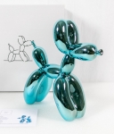 Jeff  Koons (after) - chien ballon (or)