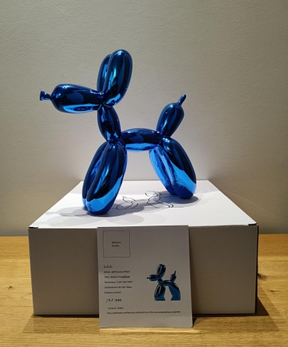 Jeff  Koons (after) - Chien Ballon (Bleu)