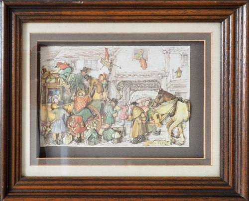 Anton Pieck - De Postkoets en  De Herberg