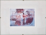 Kunstenaar onbekend - Set printjes onder glas