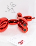 Jeff  Koons (after) - chien ballon (Red)