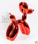 Jeff  Koons (after) - chien ballon (Red)