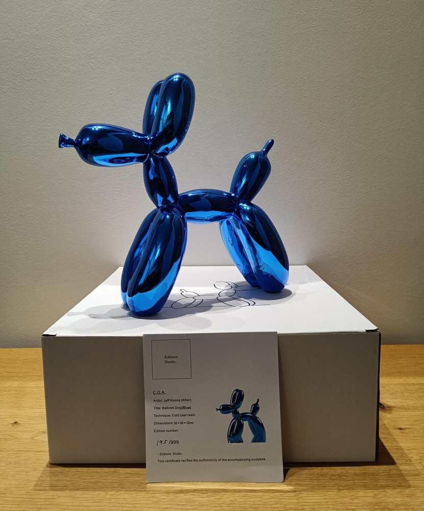 kloof Afscheiden werkplaats Now on ARTAuction.online: Jeff Koons (after) - Balloon Dog (Blue)