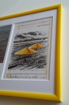Christo Javacheff - The Umbrellas USA  2 artcards + tissu originale